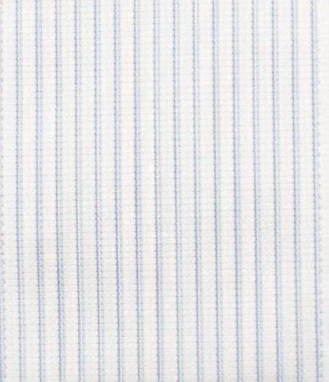 013 TF SC - Blue Textured Stripe Tailored Fit Spread Collar (95/5) Cooper and Stewart
