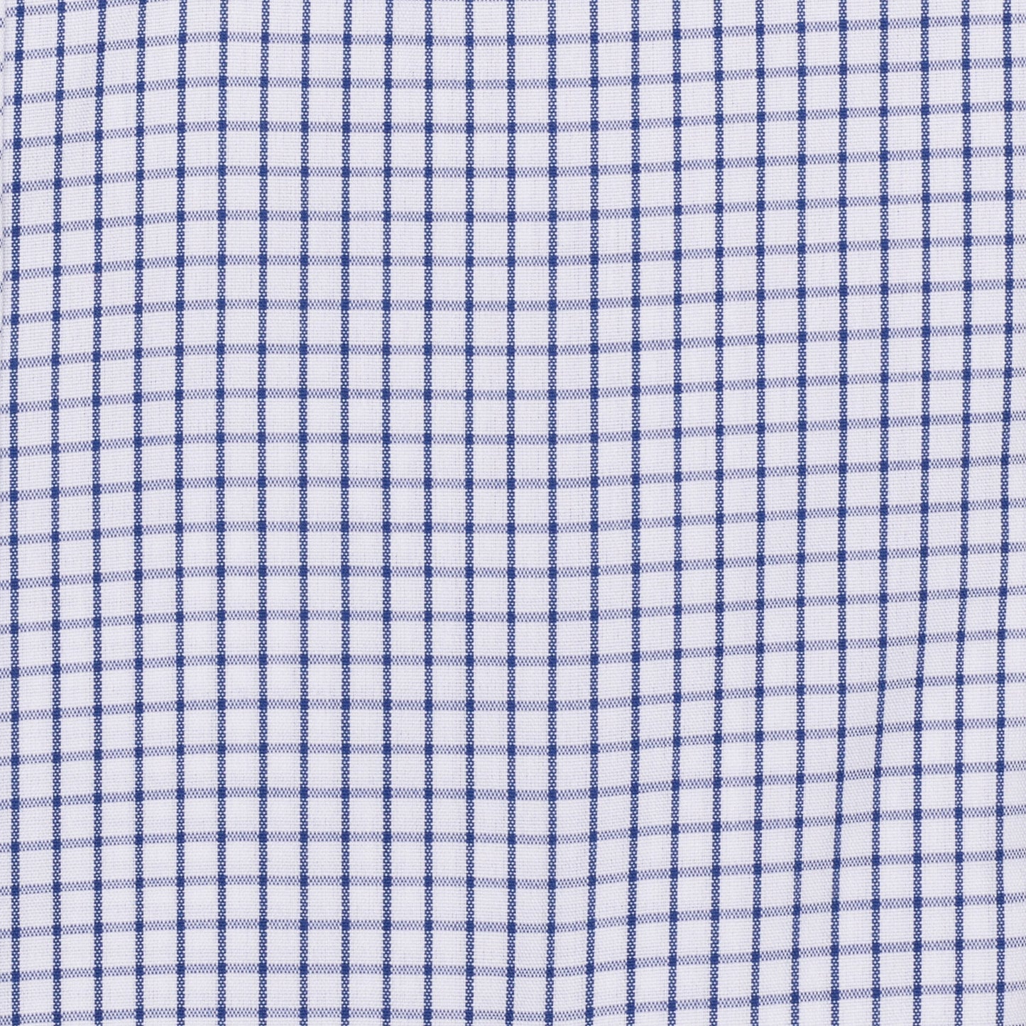 015 TF BD - Blue Classic Check Tailored Fit Button Down Collar Cooper and Stewart