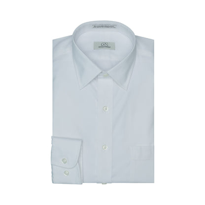 107 SF SC - Stretch White Slim Fit Spread Collar Cooper and Stewart 