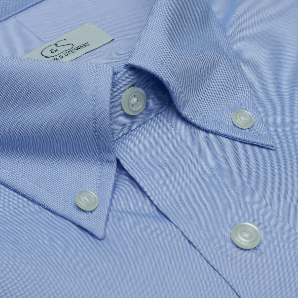 cooper and stewart dress shirts Men's Blue Tailored Fit Button Down Collar Shirt – & leisure suit NicoBlu® Brinkley Short Sleeveless Button Adjustable Cuffs Color:Degrade Fucsia