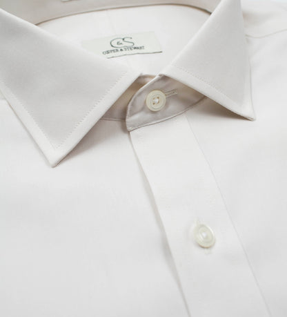 003 TF SC - Sandstone Tailored Fit Spread Collar Cooper and Stewart 