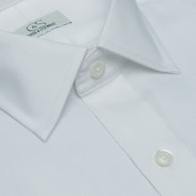 005 TF SC - White Royal Oxford Tailored Fit Spread Collar Cooper and Stewart 