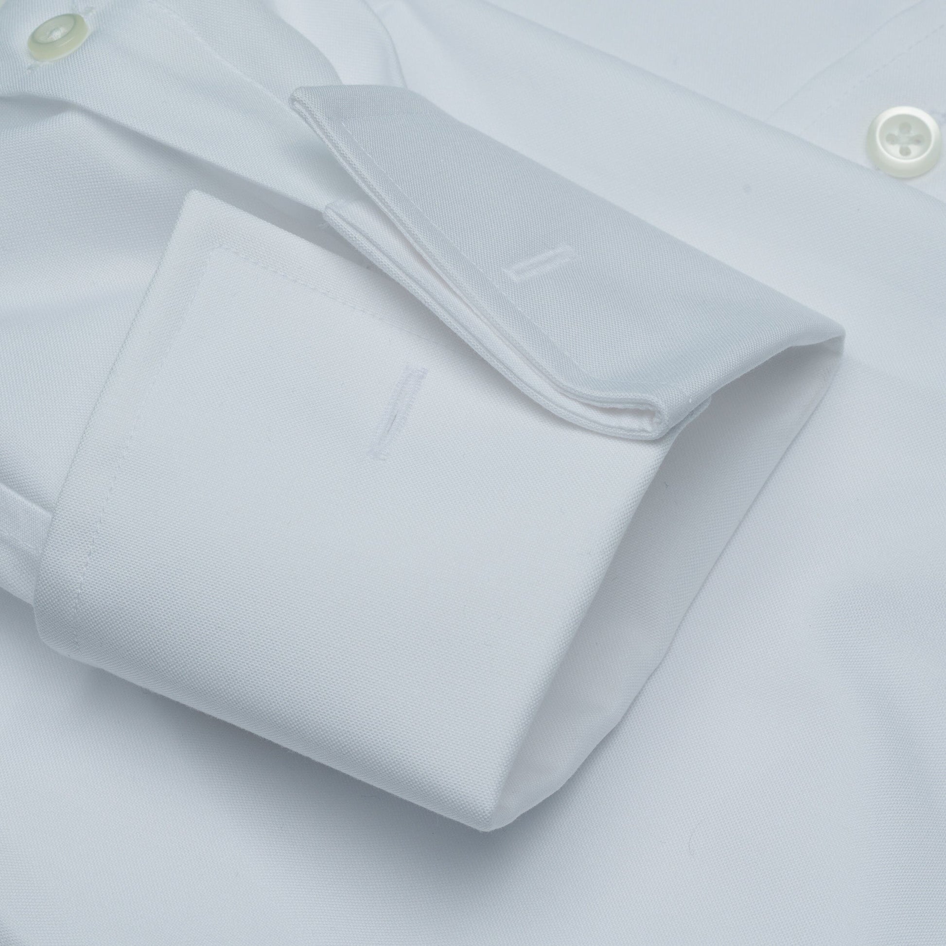 011 TF SC - White French Cuff Tailored Fit Spread Collar Cooper and Stewart 