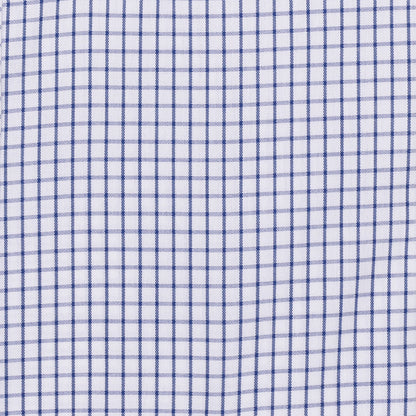 015 BD - Blue Classic Check Button Down Collar Cooper and Stewart 