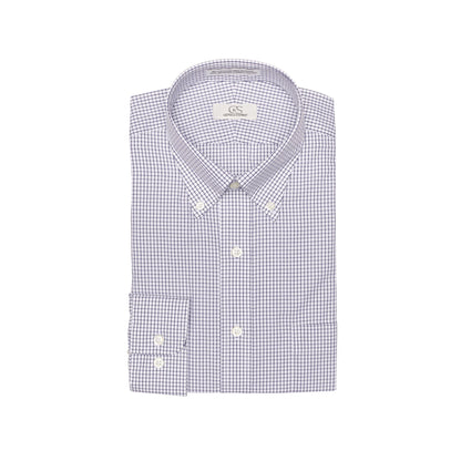 016 TF BD - Black Classic Check Tailored Fit Button Down Collar Cooper and Stewart 