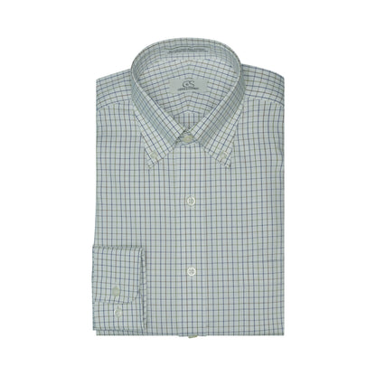 019 CP TF BD - Multi Windowpane Tailored Fit Button Down Collar Cooper and Stewart 