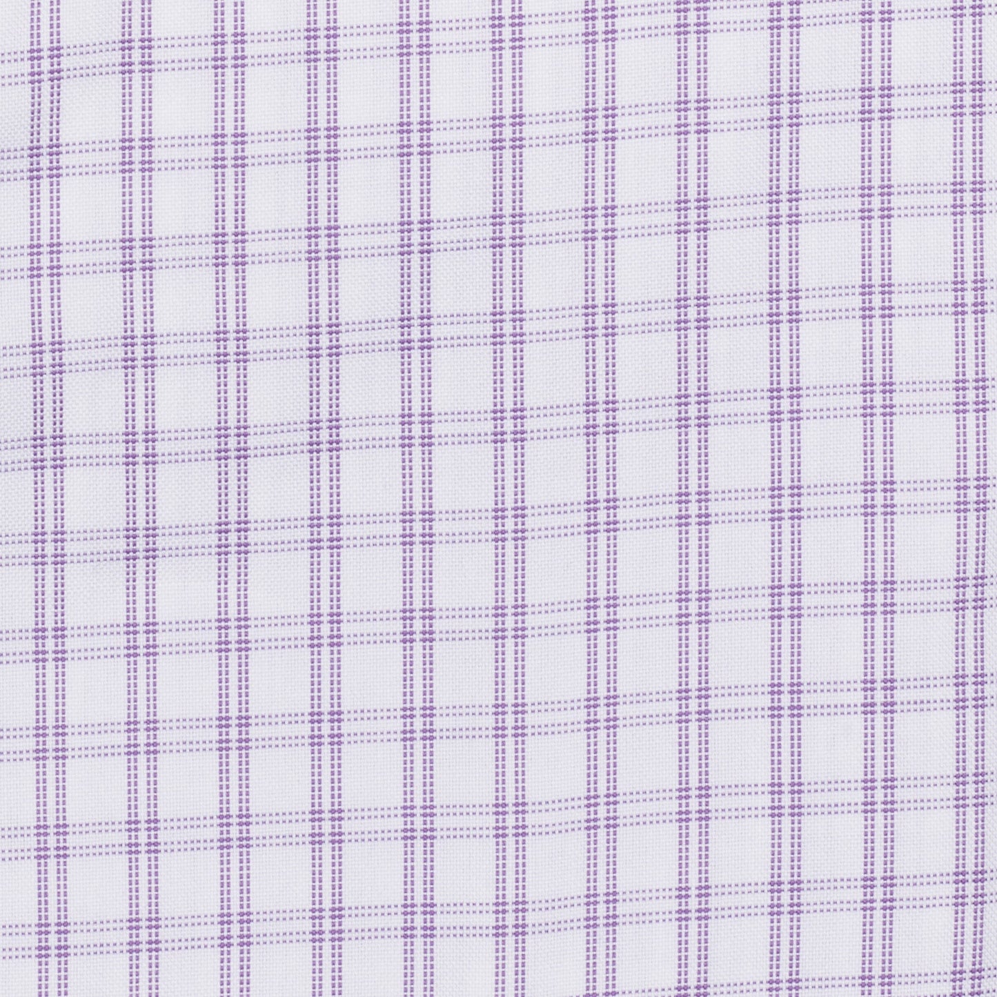 034 SC - Lavender Double Bar Check Spread Collar Cooper and Stewart 