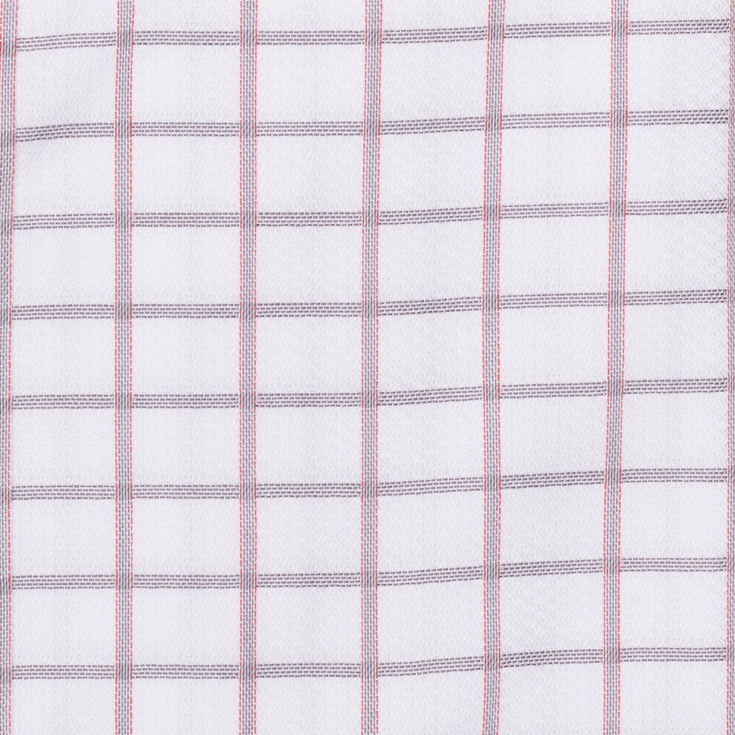 047 SC - Coral Text Box Check Spread Collar Cooper and Stewart 