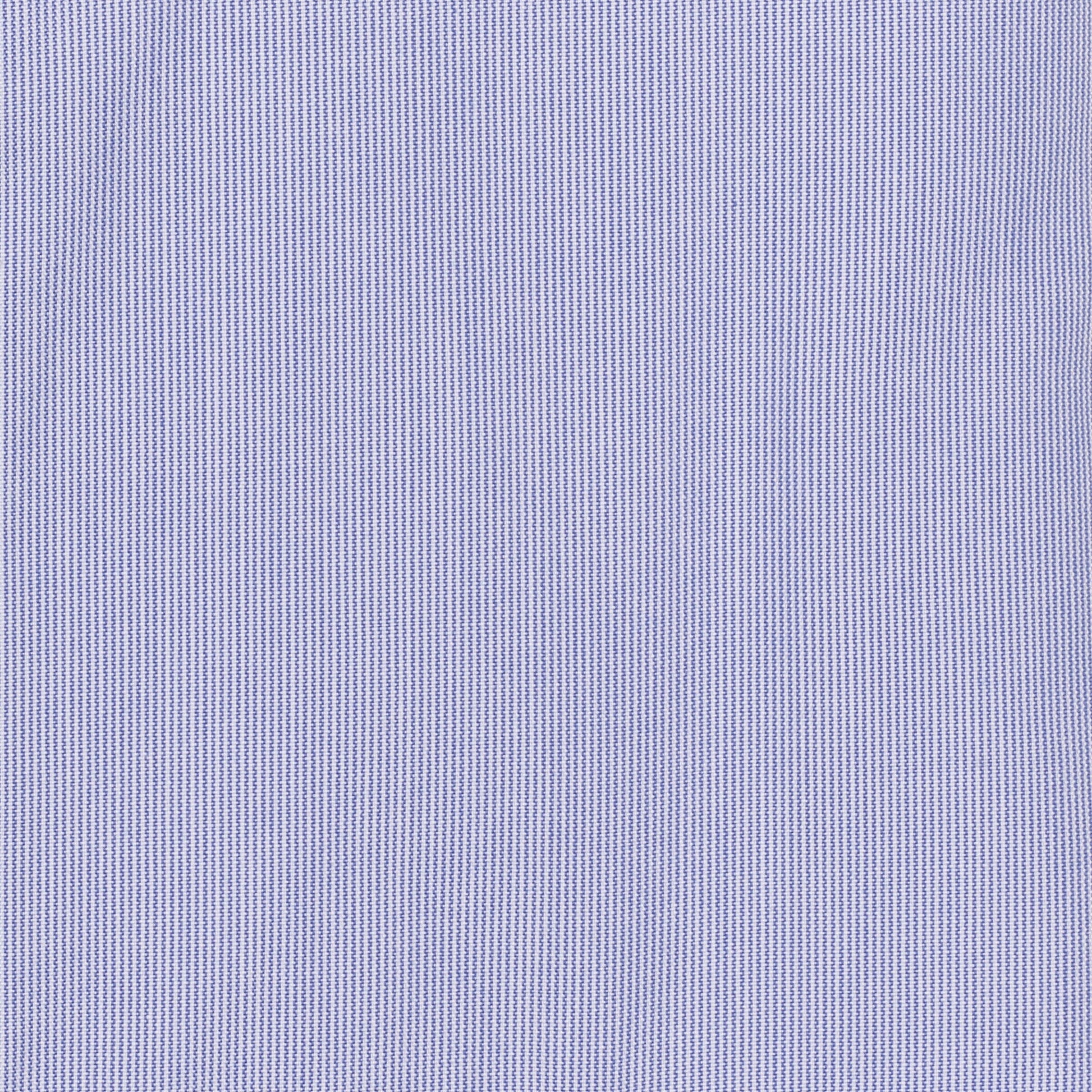 048 SC - Blue Fine Line Stripe Spread Collar Cooper and Stewart 