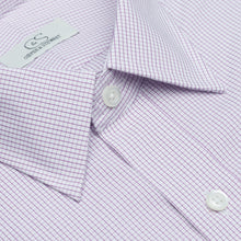 050 SC - Berry Graph Check Spread Collar Cooper and Stewart 