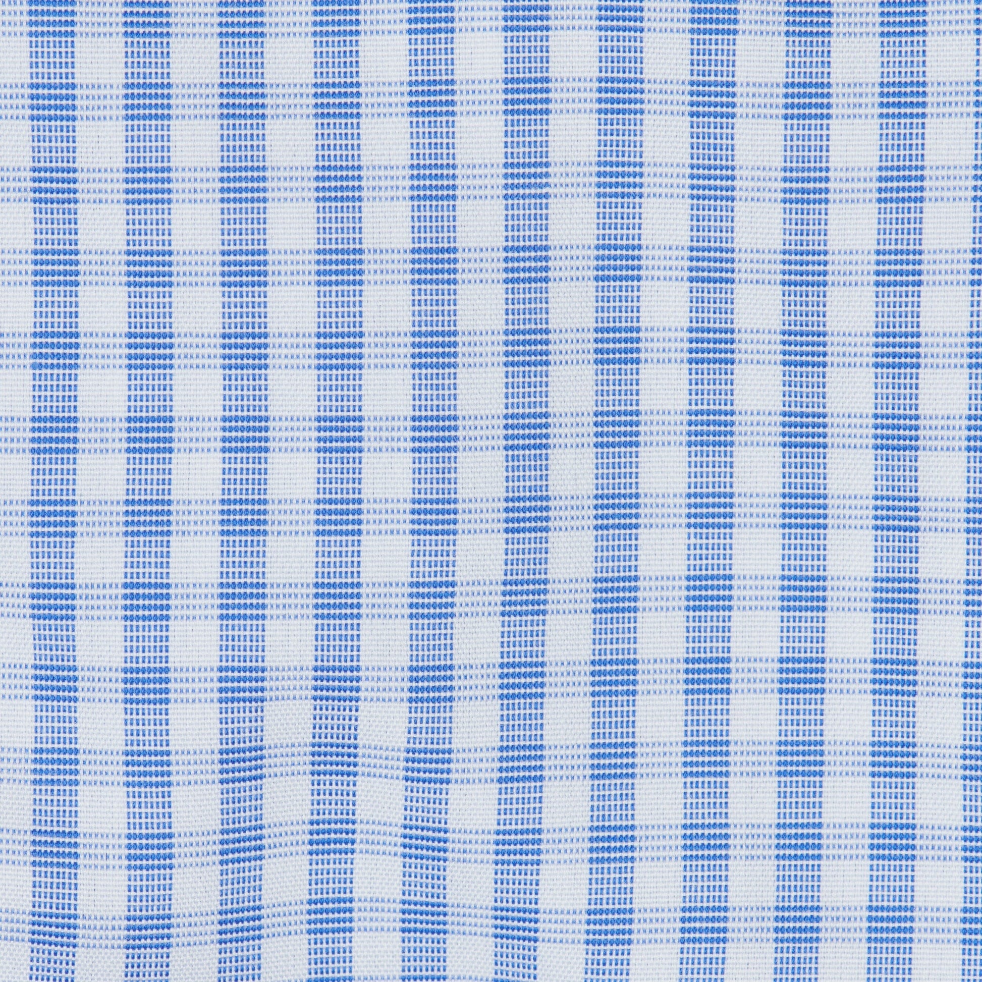 056 TF SC - Blue Country Check Tailored Fit Spread Collar Cooper and Stewart 