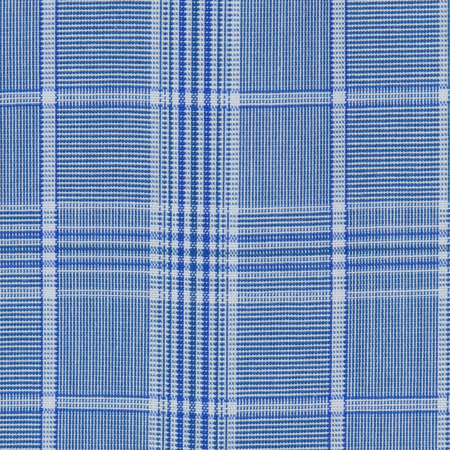 060 BD - Blue University Glen Plaid Button Down Collar Cooper and Stewart 