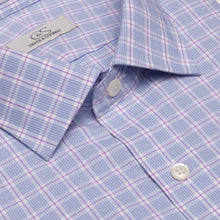 066 SC - Multi Track Plaid Spread Collar Cooper and Stewart 