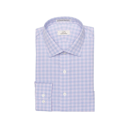 066 SC - Multi Track Plaid Spread Collar Cooper and Stewart 