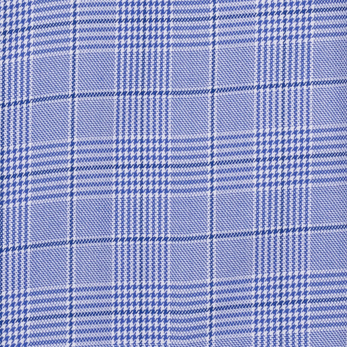 069 TF SC - Blue Royal Glen Plaid Tailored Fit Spread Collar Cooper and Stewart 