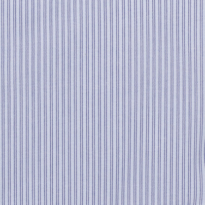 074 TF BD - Blue Double Line Stripe Tailored Fit Button Down Collar Cooper and Stewart 