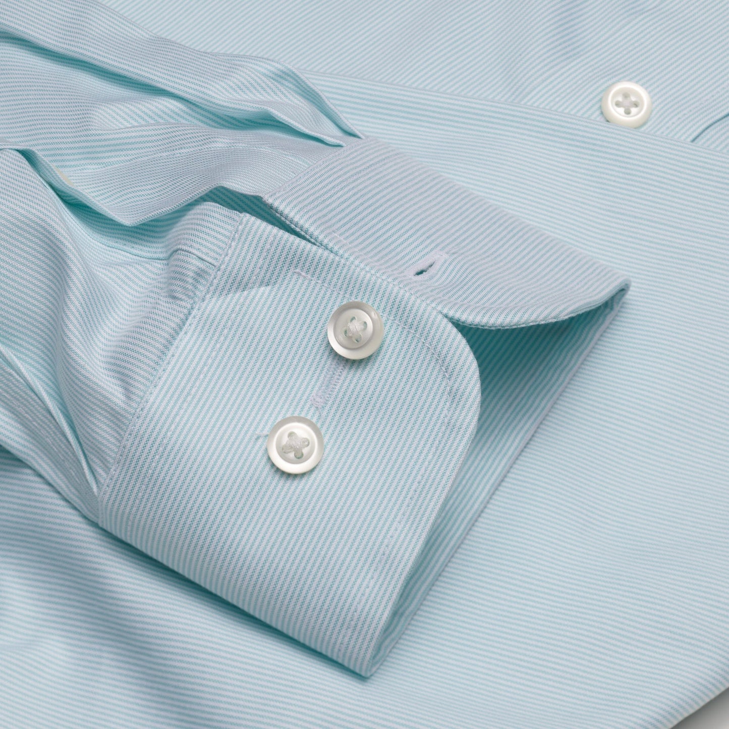 080 BD - Mint Fine Line Stripe Button Down Collar Cooper and Stewart 