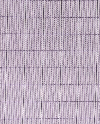 098 TF BD - Lavender Grid w/Overlay Check Tailored Fit Button Down Collar Cooper and Stewart 