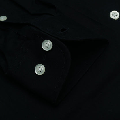 106 TF SC - Black w/White Buttons Tailored Fit Spread Collar Cooper and Stewart 
