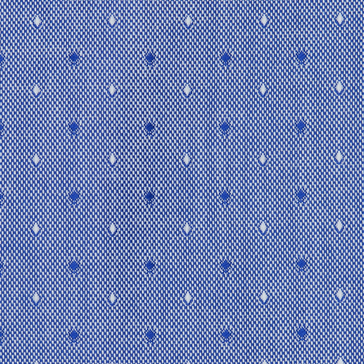 110 ZZ SF SC - Blue Dobby Clip Dot Slim Fit Spread Collar Cooper and Stewart 