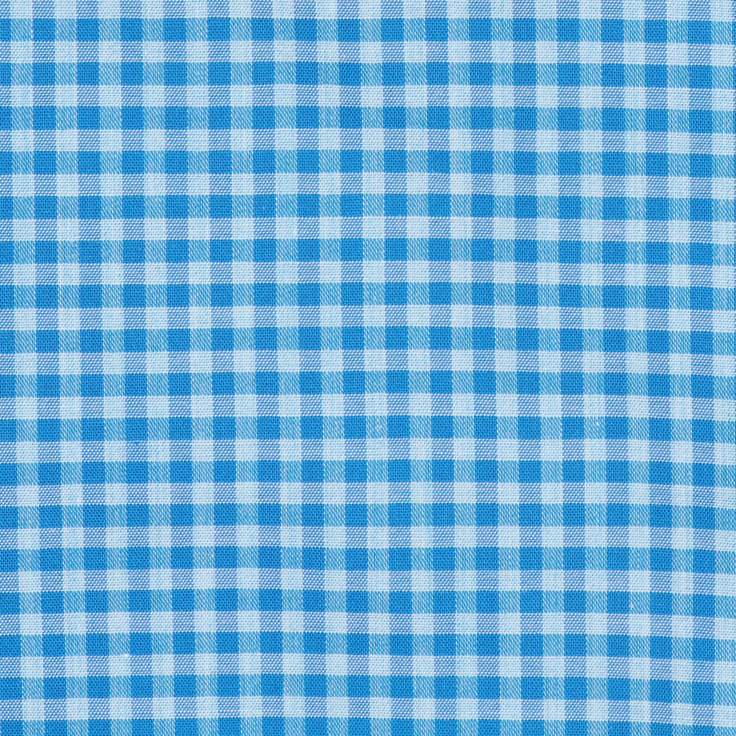 125 SC - Turquoise Filled Gingham Check Spread Collar Cooper and Stewart 