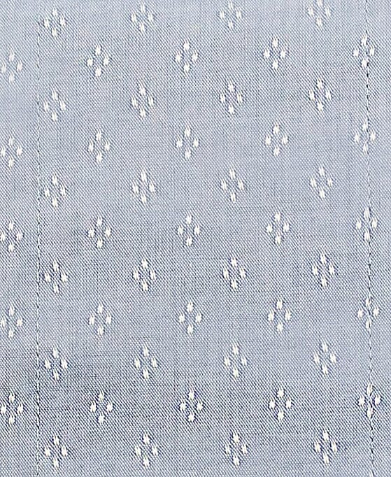 136 SC - Blue Ground Ditzy Spread Collar Cooper and Stewart 