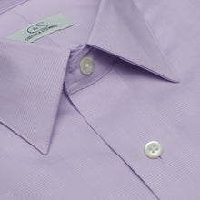 085 SC - Lavender Glen Plaid Spread Collar Dress Shirt Cooper and Stewart 