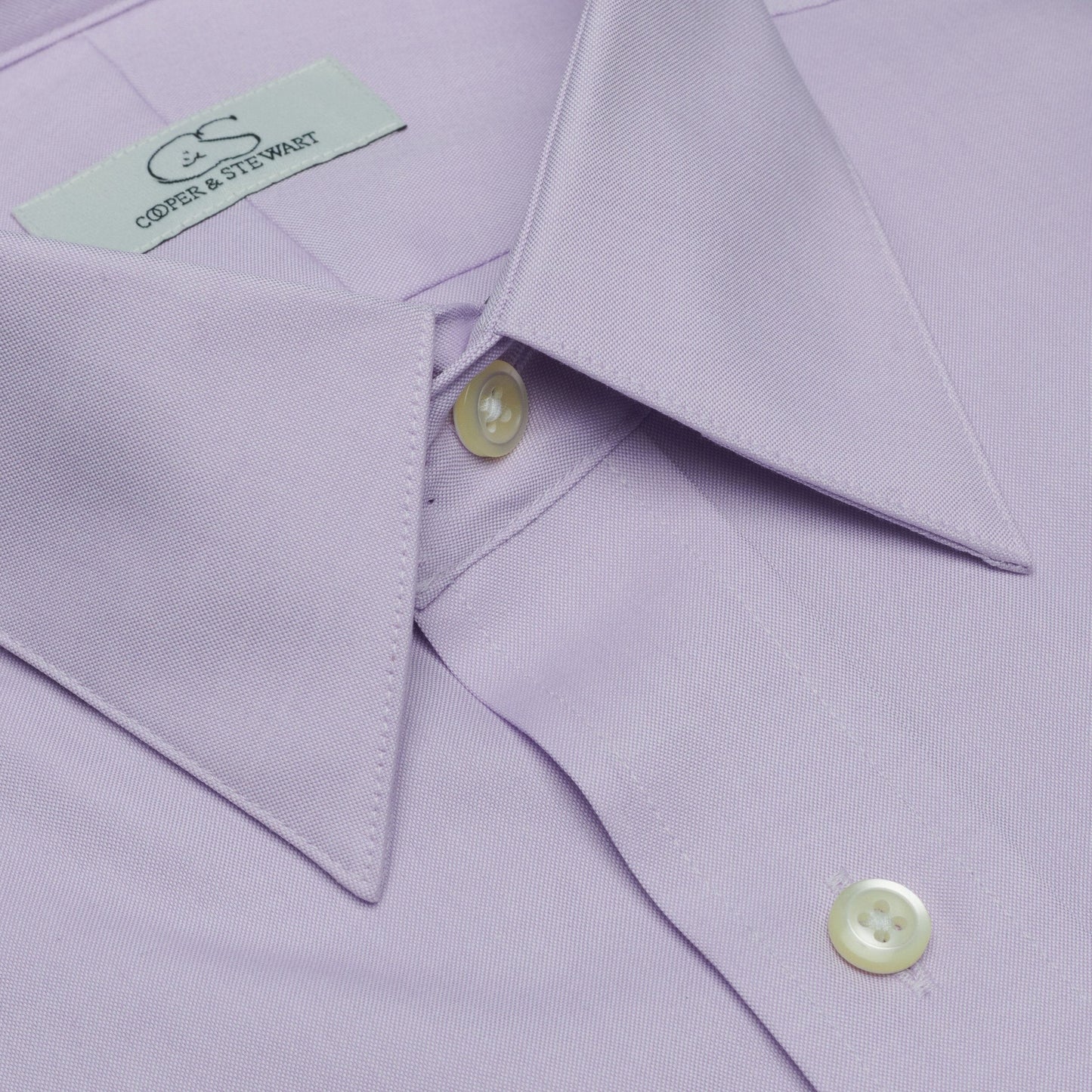 038 SC - Lavender Spread Collar Dress Shirt Cooper and Stewart 