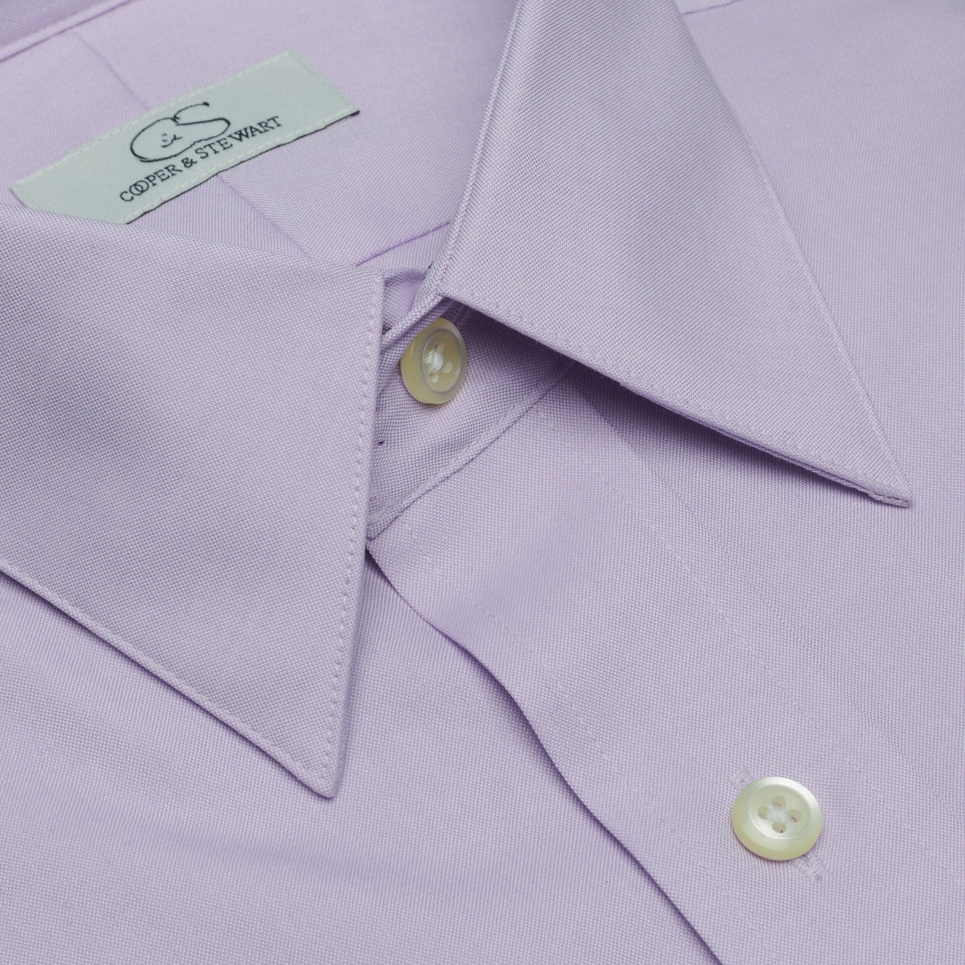 038 SC - Lavender Spread Collar Dress Shirt Cooper and Stewart 