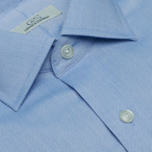 006 TF SC - Blue Royal Oxford Tailored Fit Spread Collar Dress Shirt Cooper and Stewart 