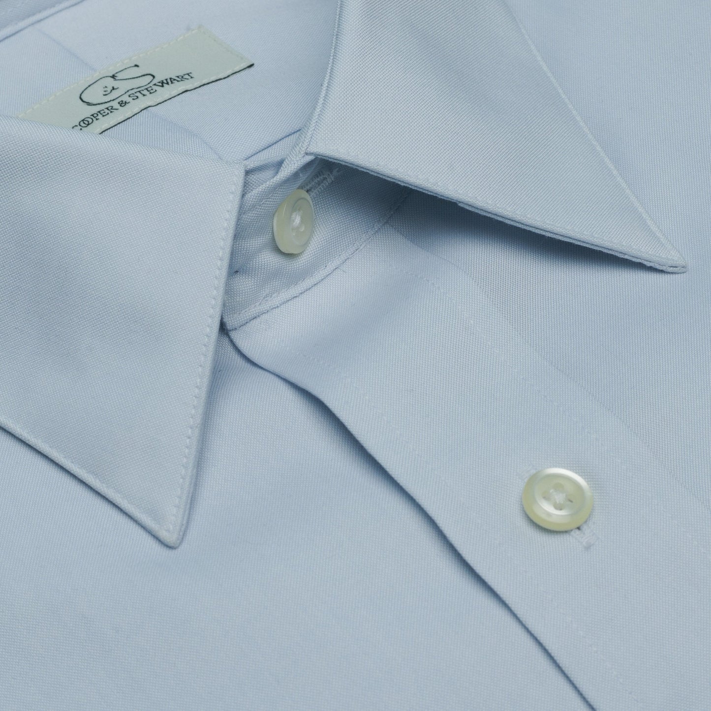 039 SC - Grey Spread Collar Dress Shirt Cooper and Stewart 