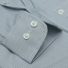 018 TF SC - Black Graph Check Tailored Fit Spread Collar Cooper and Stewart 