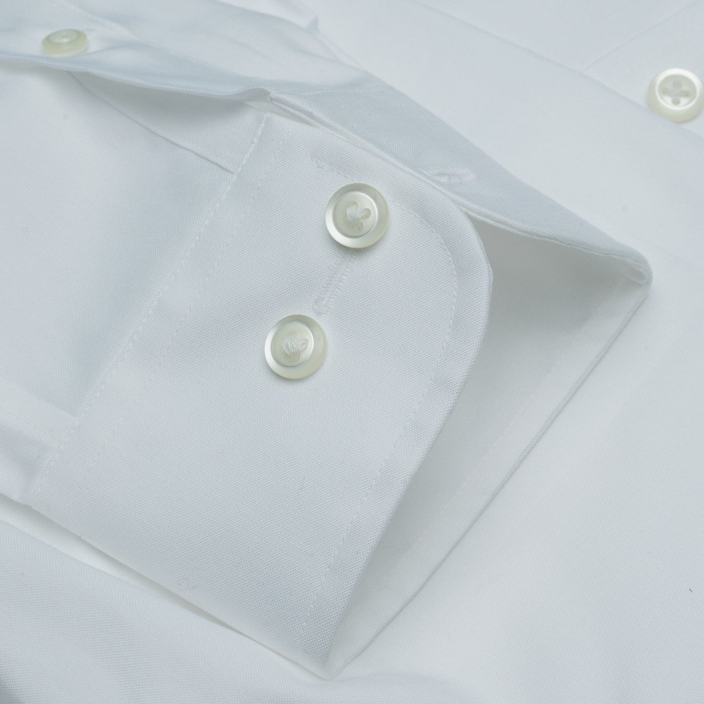 001 TF BD - White Tailored Fit Button Down Collar Cooper and Stewart 