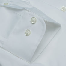 001 TF BD - White Tailored Fit Button Down Collar Cooper and Stewart 