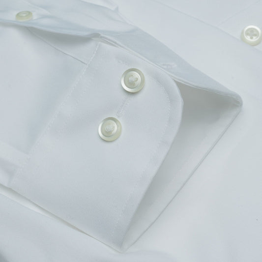 001 BD - White Button Down Collar Dress Shirt Cooper and Stewart 