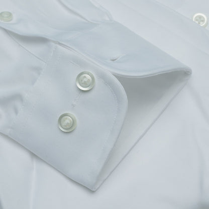 001 TF SC - White Tailored Fit Spread Collar Mens Dress Shirt Cooper and Stewart 