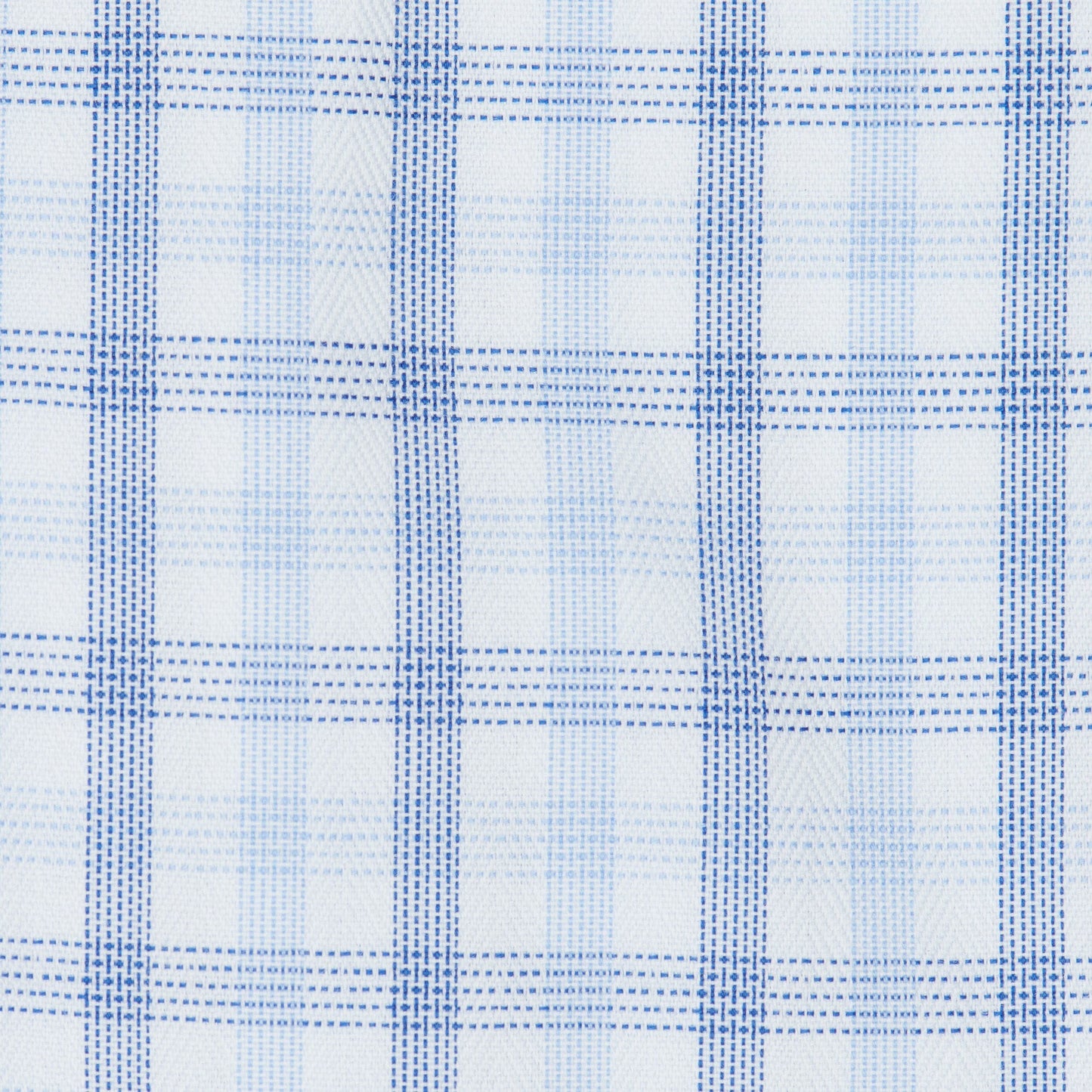 063 BD - White Ground Multi Plaid Button Down Collar Dress Shirt Cooper and Stewart 