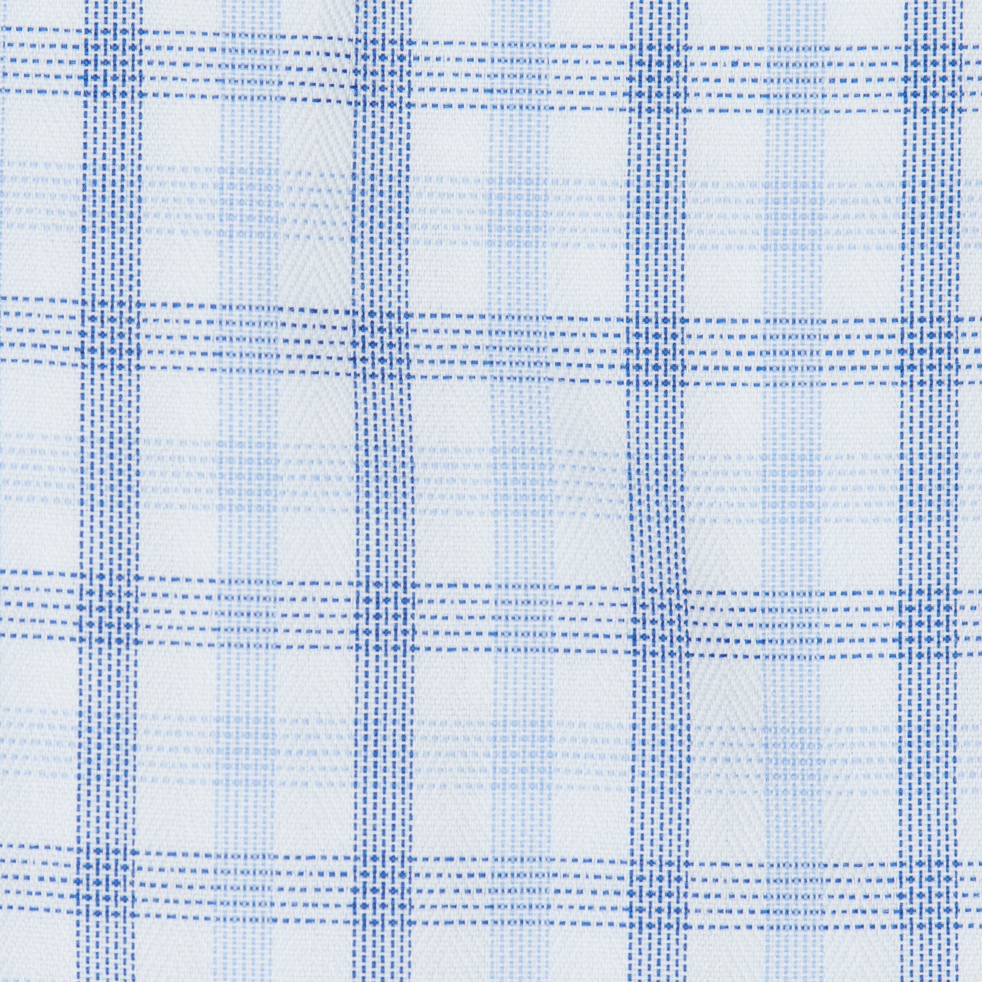 063 TF BD - White Ground Multi Plaid Tailored Fit Button Down Collar Dress Shirt Cooper and Stewart 