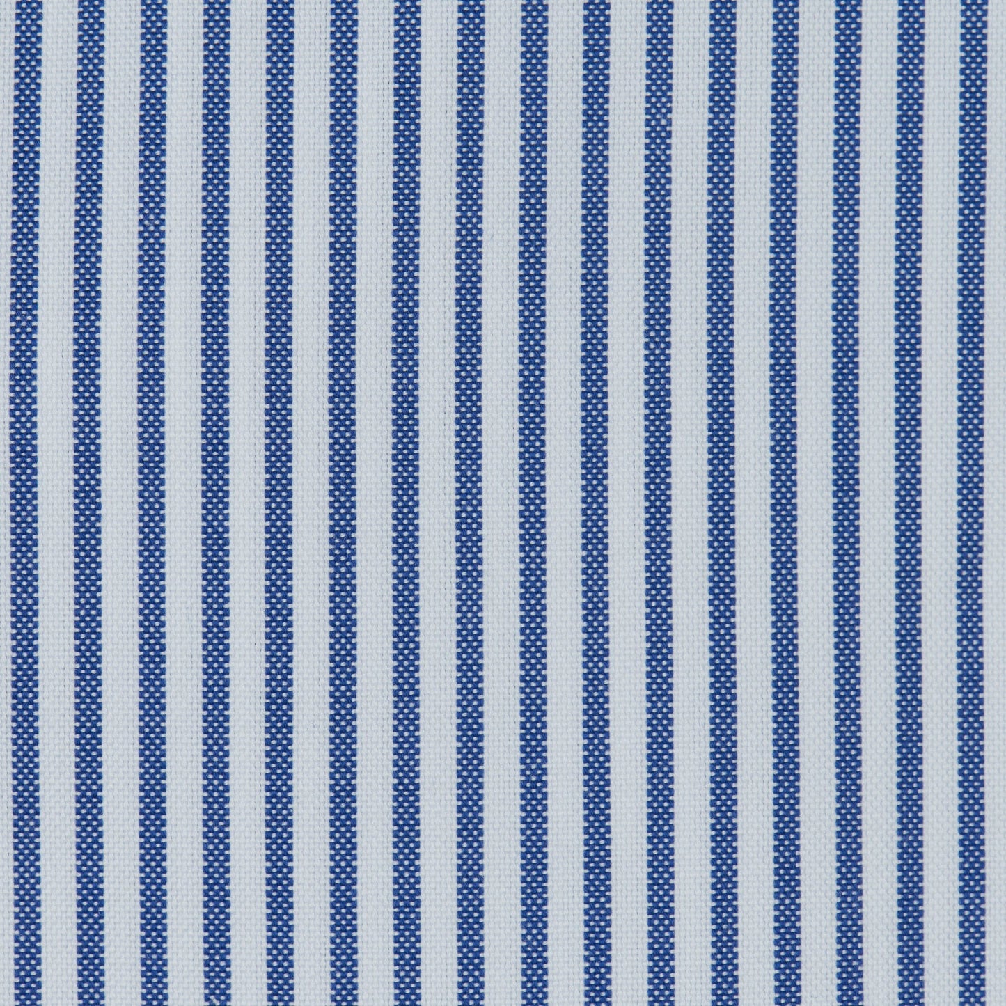 076 TF SC - Blue Banker Stripe Tailored Fit Spread Collar Cooper and Stewart 