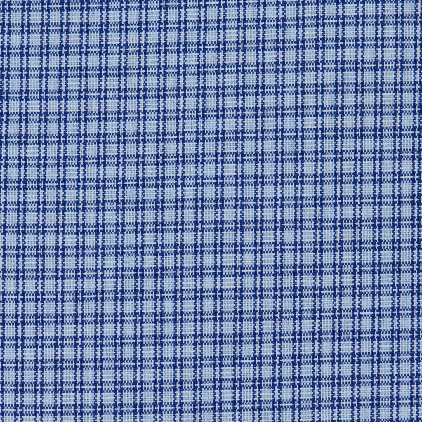064 CP TF BD - Blue Double Line Check Tailored Fit Button Down Collar Dress Shirt Cooper and Stewart 