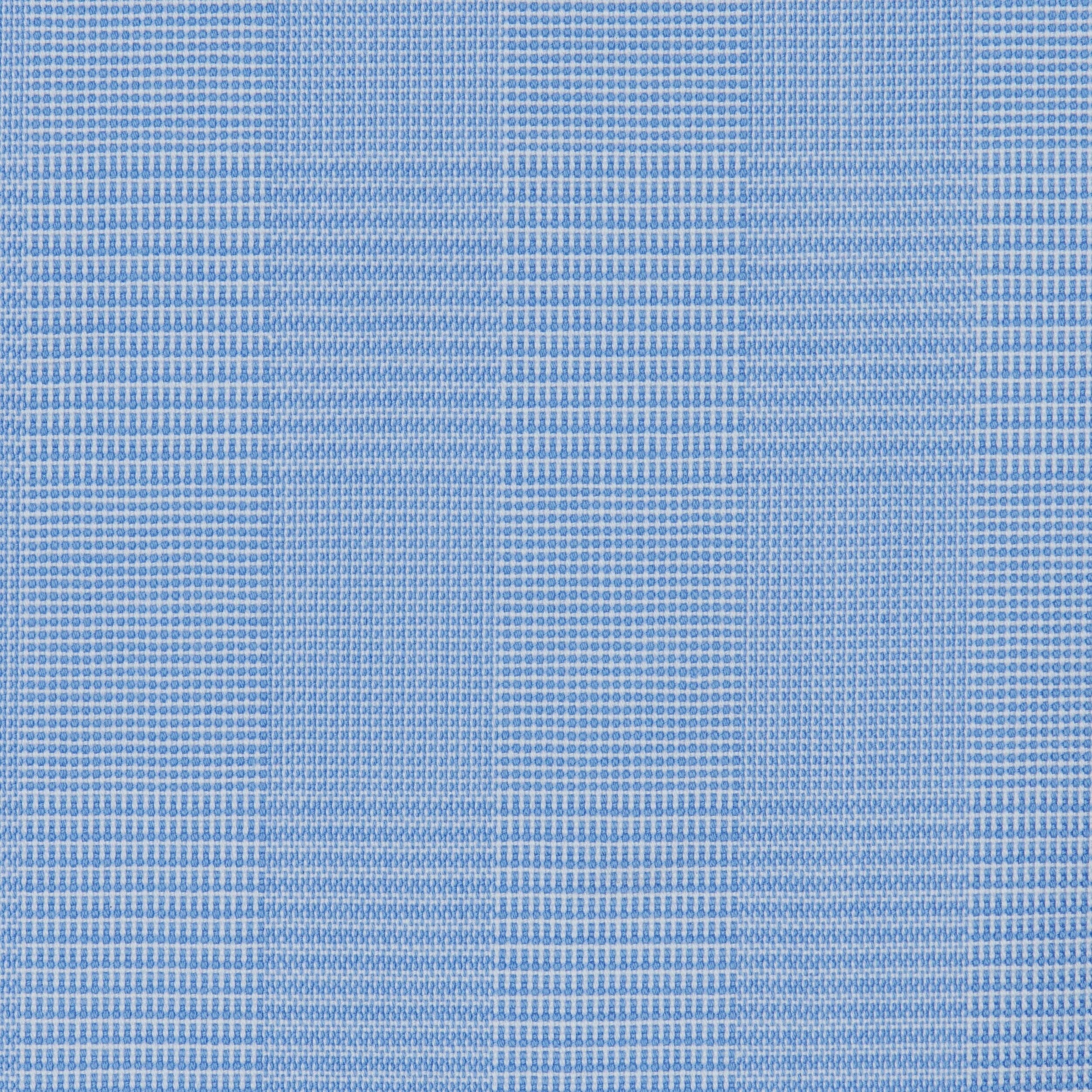 084 SC - Blue Glen Plaid Spread Collar Dress Shirt Cooper and Stewart 