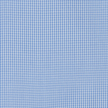 051 BD - Blue Houndstooth Button Down Collar Dress Shirt Cooper and Stewart 