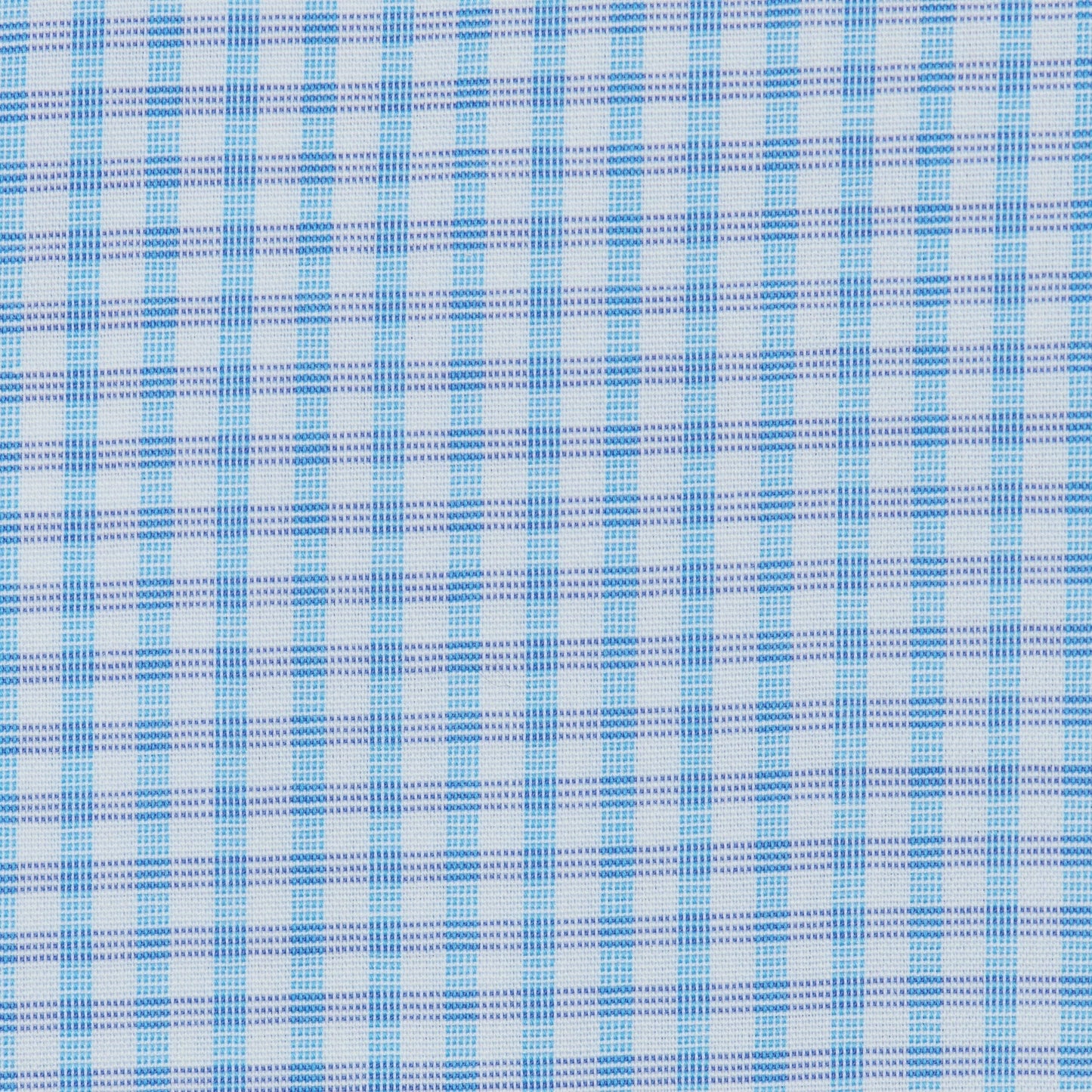 065 SF SC - Blue Gingham Check Slim Fit Spread Collar Dress Shirt Cooper and Stewart 