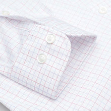 123 BD - Coral Jaspe Check Button Down Collar Cooper and Stewart 